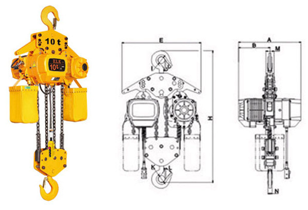 10T挂钩式环链电动葫芦