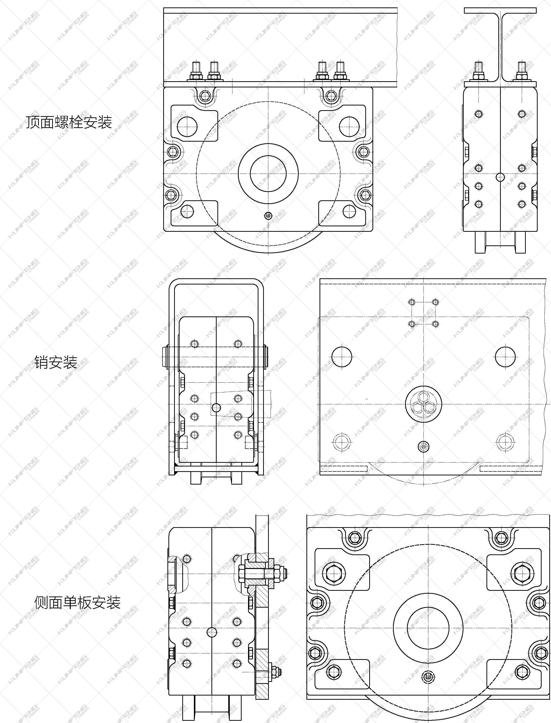 欧式行走轮箱设计图